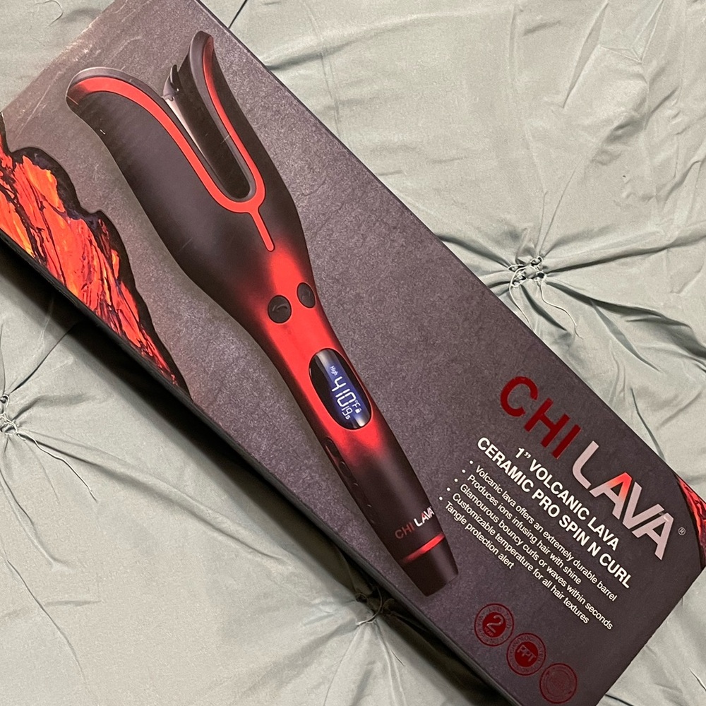 🔥NIB CHI 1" Volcanic Lava Ceramic Pro Spin N Curl